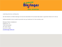 Tablet Screenshot of elektro-biesinger.de